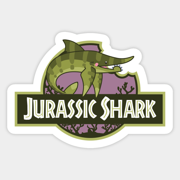 Jurassic Shark - Sarcoprion shark Sticker by bytesizetreasure